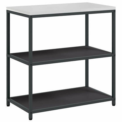 Küchenlager-Set mit Regal 3 pcs Schwarz 240 x 50 x 92 cm