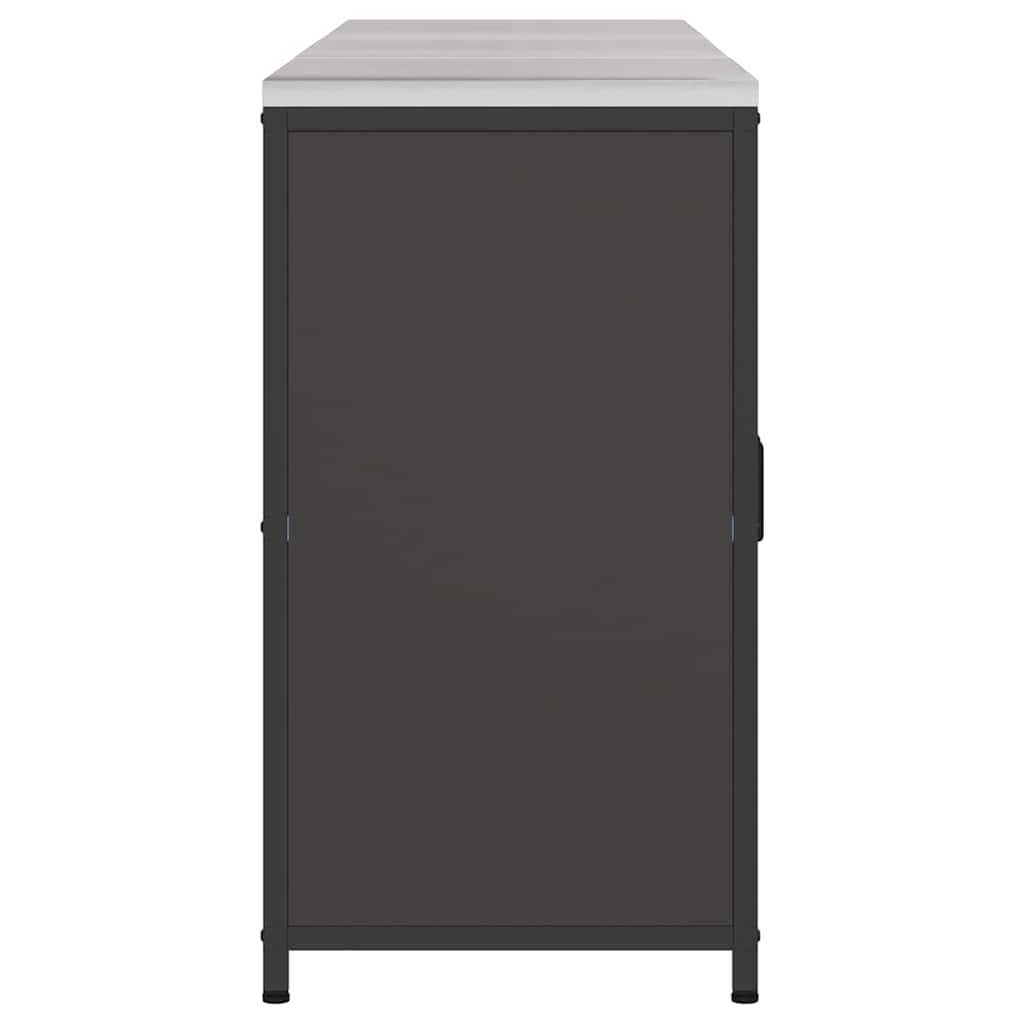 Küchenlager-Set mit Regal 3 pcs Schwarz 240 x 50 x 92 cm