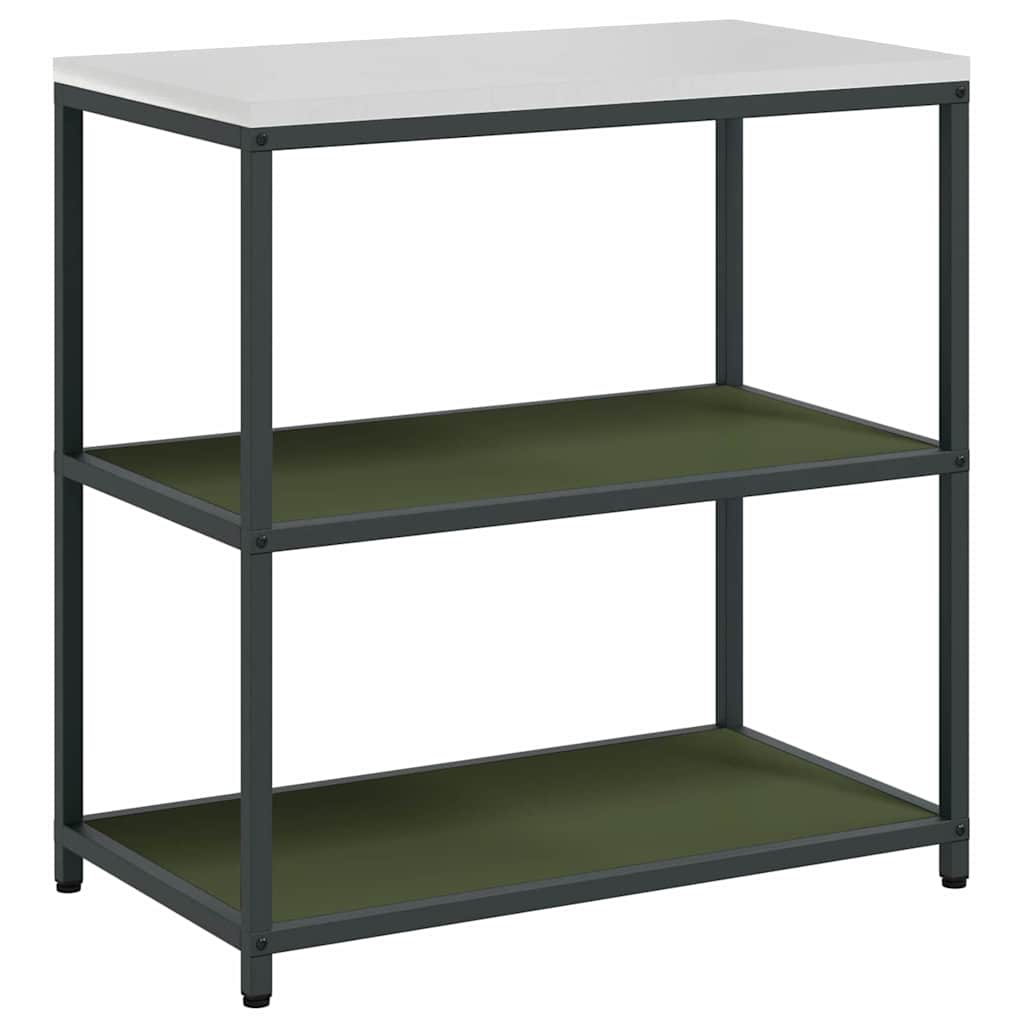 Küchenlager-Set mit Regal 3 pcs Olive Grün 240 x 50 x 92 cm