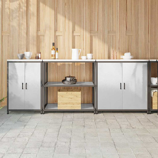 Küchenlager-Set Other 3 pcs Silber 240 x 50 x 92 cm Edelstahl