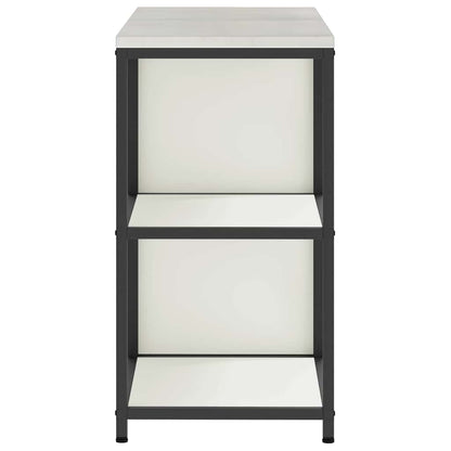 Aufbewahrungsset für die Küche mit Regal 2 pcs Weiß Stahl