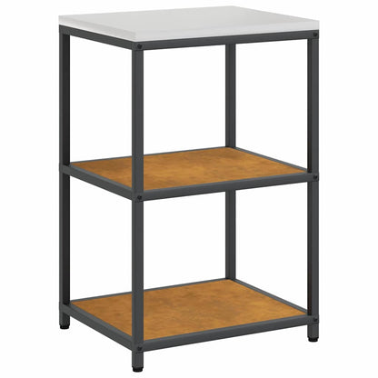 Küchenlager-Set mit Regal mit Tür 2 pcs Rostig 150 x 50 x 92 cm