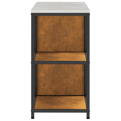 Aufbewahrungsset für die Küche mit Regal 2 pcs Rostig Stahl