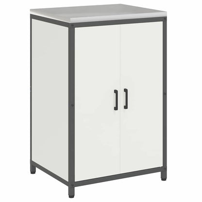 Küchenlager-Set 2 pcs Weiß 120 x 50 x 92 cm Kaltgewalzter Stahl