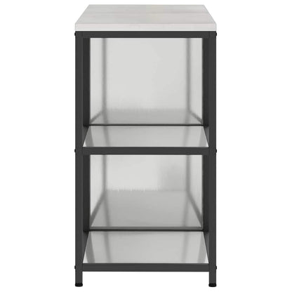 Küchenlager-Set 2 pcs Silber 120 x 50 x 92 cm Verzinkter Stahl
