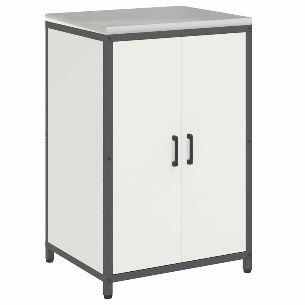 Aufbewahrungsset für die Küche mit Regal 3 pcs Weiß Stahl