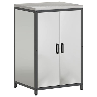 Aufbewahrungsset für die Küche mit Regal 3 pcs Silber Stahl