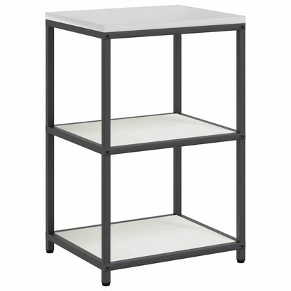 Küchenlager-Set 3 pcs Weiß 210 x 50 x 92 cm Kaltgewalzter Stahl