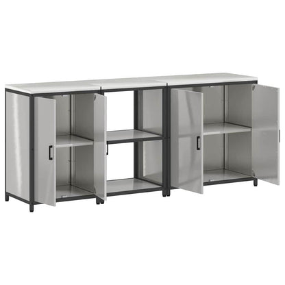 Küchenlager-Set Other 3 pcs Silber 210 x 50 x 92 cm Edelstahl