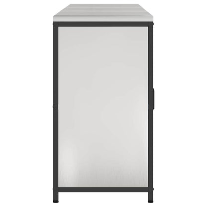 Aufbewahrungsset für die Küche mit Regal 3 pcs Silber Stahl