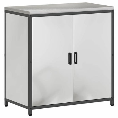 Küchenlager-Set 3 pcs Silber 210 x 50 x 92 cm Verzinkter Stahl