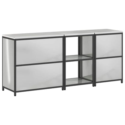 Küchenlager-Set 3 pcs Silber 210 x 50 x 92 cm Verzinkter Stahl
