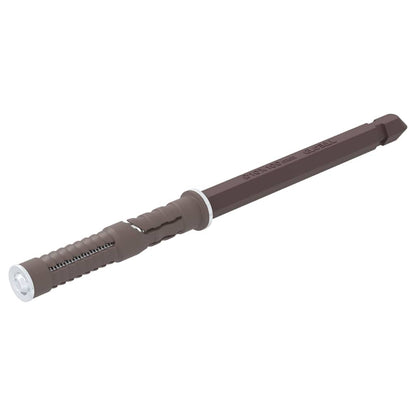 Schwebende Regalhalterungen 12 pcs Braun Ø10 x 170 mm Stahl