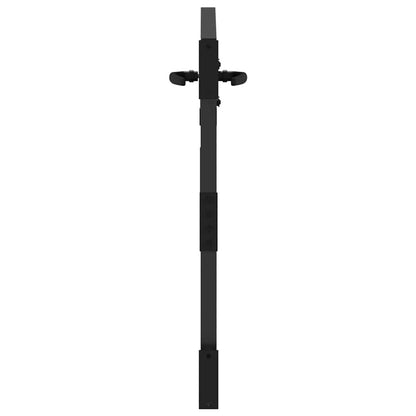 Gartentor Schwarz 105 x 100 cm Pulverbeschichteter Stahl