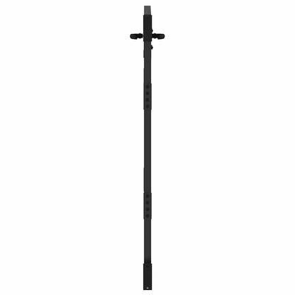 Gartentor Schwarz 105 x 125 cm Pulverbeschichteter Stahl