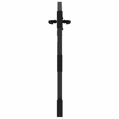 Gartentor Schwarz 105 x 100 cm Pulverbeschichteter Stahl
