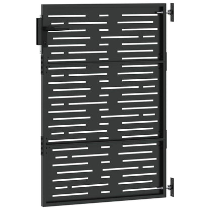 Gartentor, Gartentor 85x100 cm Cortenstahl Quadratdesign