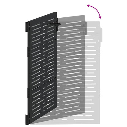 Gartentor, Gartentor 85x100 cm Cortenstahl Quadratdesign