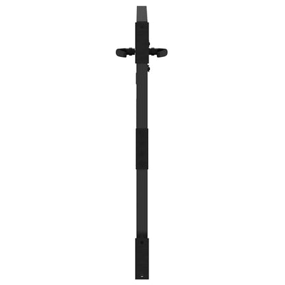 Gartentor Schwarz 105 x 100 cm Pulverbeschichteter Stahl