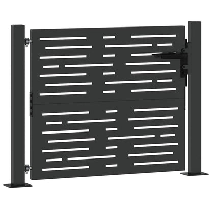 Gartentor, Gartentor 105x75 cm Cortenstahl quadratisches Design