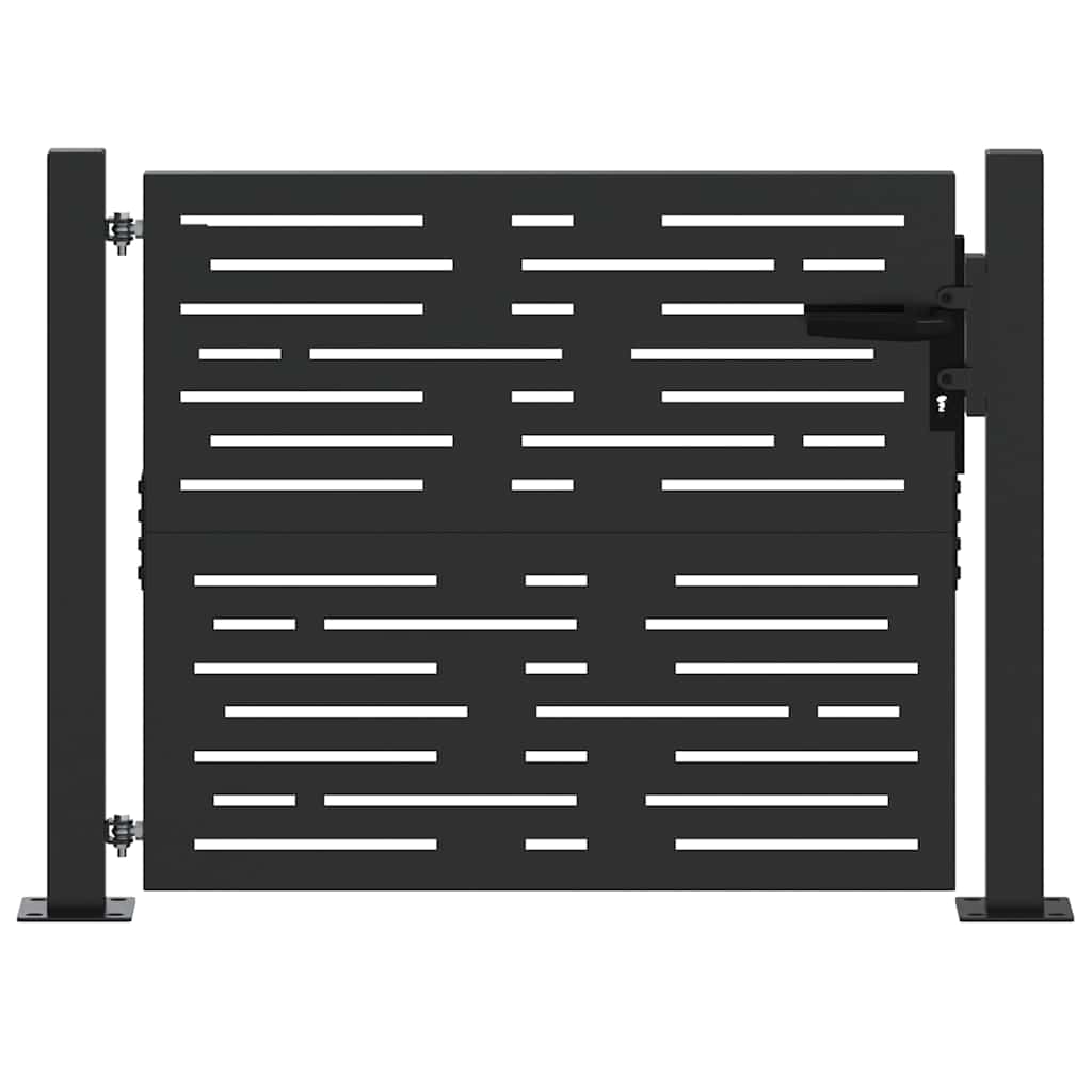 Gartentor, Gartentor 105x75 cm Cortenstahl quadratisches Design
