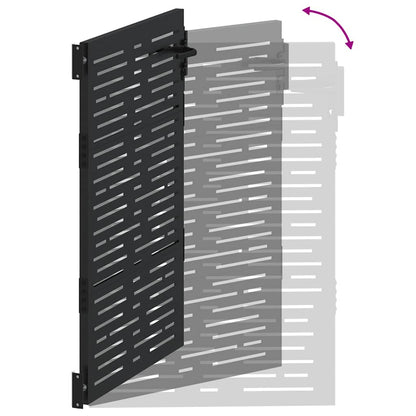 Gartentor, Gartentor 105x75 cm Cortenstahl quadratisches Design