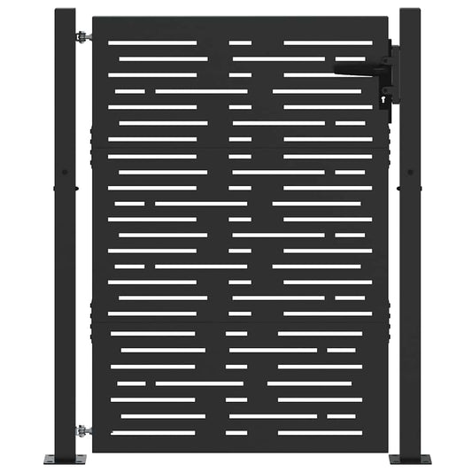 Gartentor, Gartentor 105x75 cm Cortenstahl quadratisches Design