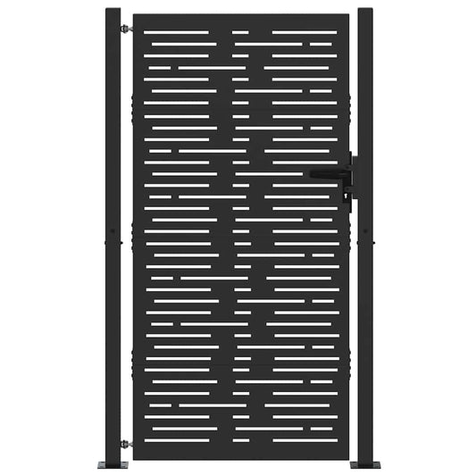 Gartentor, Gartentor 105x75 cm Cortenstahl quadratisches Design