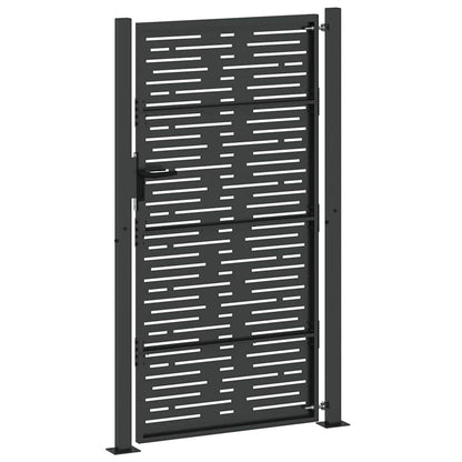 Gartentor, Gartentor 105x75 cm Cortenstahl quadratisches Design