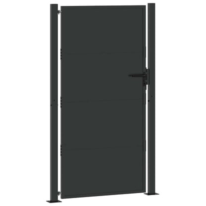 Gartentor, Gartentor 105x200 cm Cortenstahl mit Schloss Schwarz