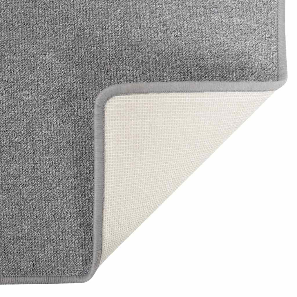 Teppichläufer Hellgrau 100 x 100 cm 100% Polypropylen