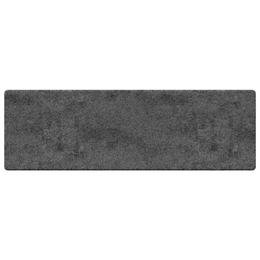 Teppichläufer Grau 80 x 500 cm 100% Polypropylen Tuft