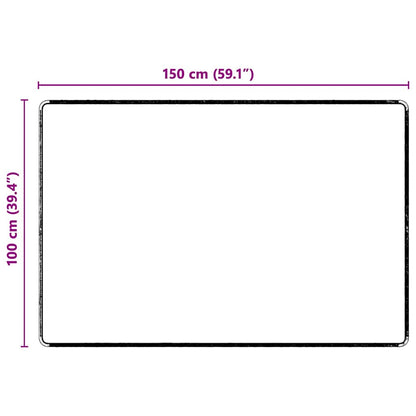 Teppichläufer Schwarz 100 x 150 cm 100% Polypropylen Tuft