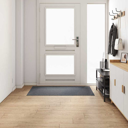 Teppichläufer Grau 80 x 150 cm Stoff