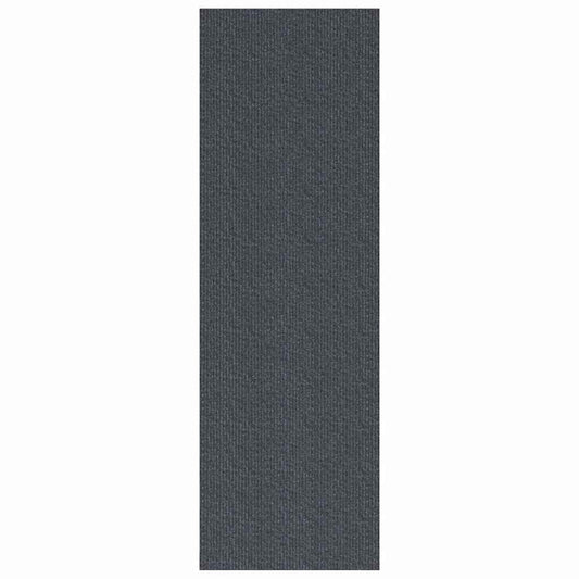 Teppichläufer Grau 80 x 300 cm Stoff