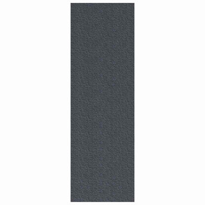 Teppichläufer Grau 80 x 400 cm Stoff