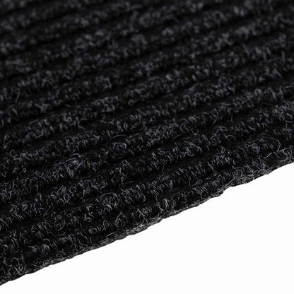 Teppichläufer Anthrazit 80 x 300 cm Stoff