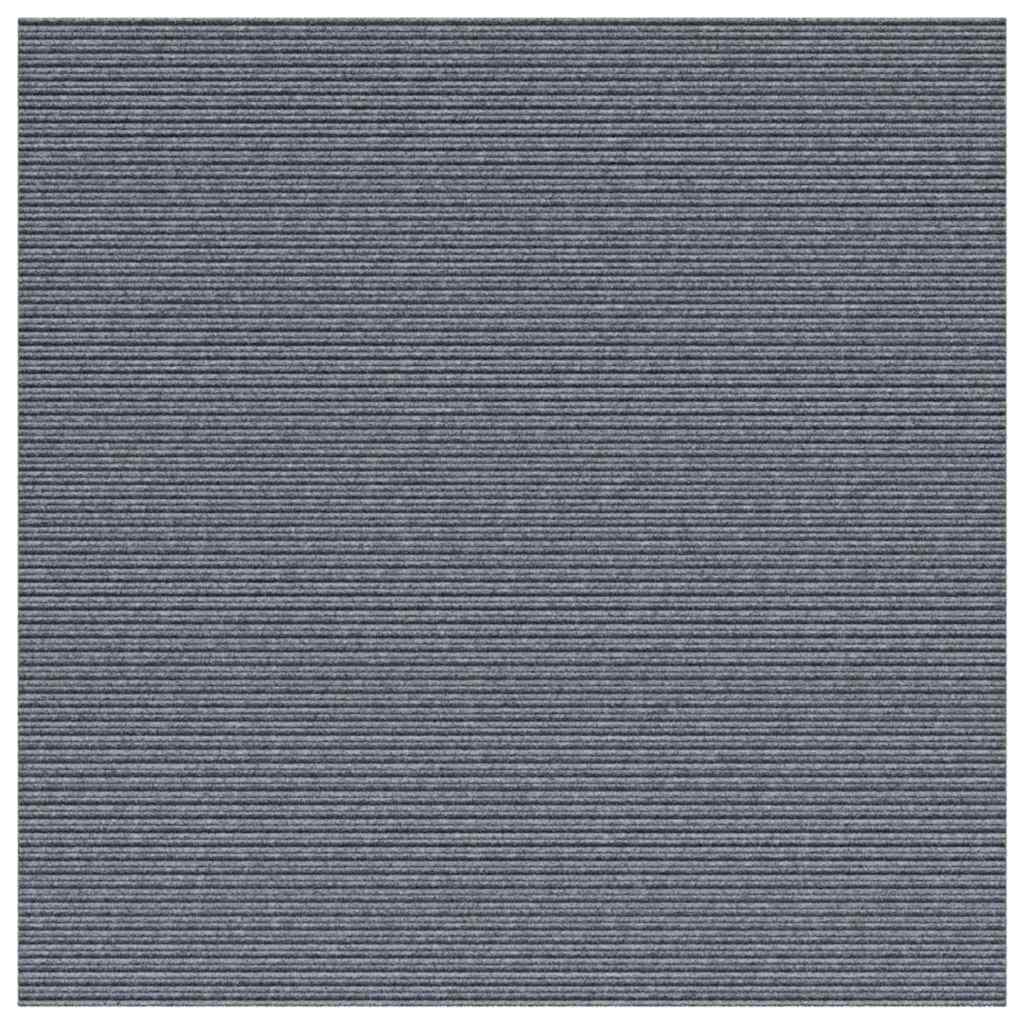 Teppichläufer Hellgrau 100 x 100 cm Stoff