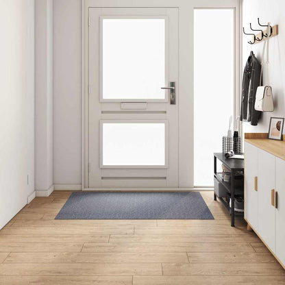 Teppichläufer Hellgrau 100 x 150 cm Stoff