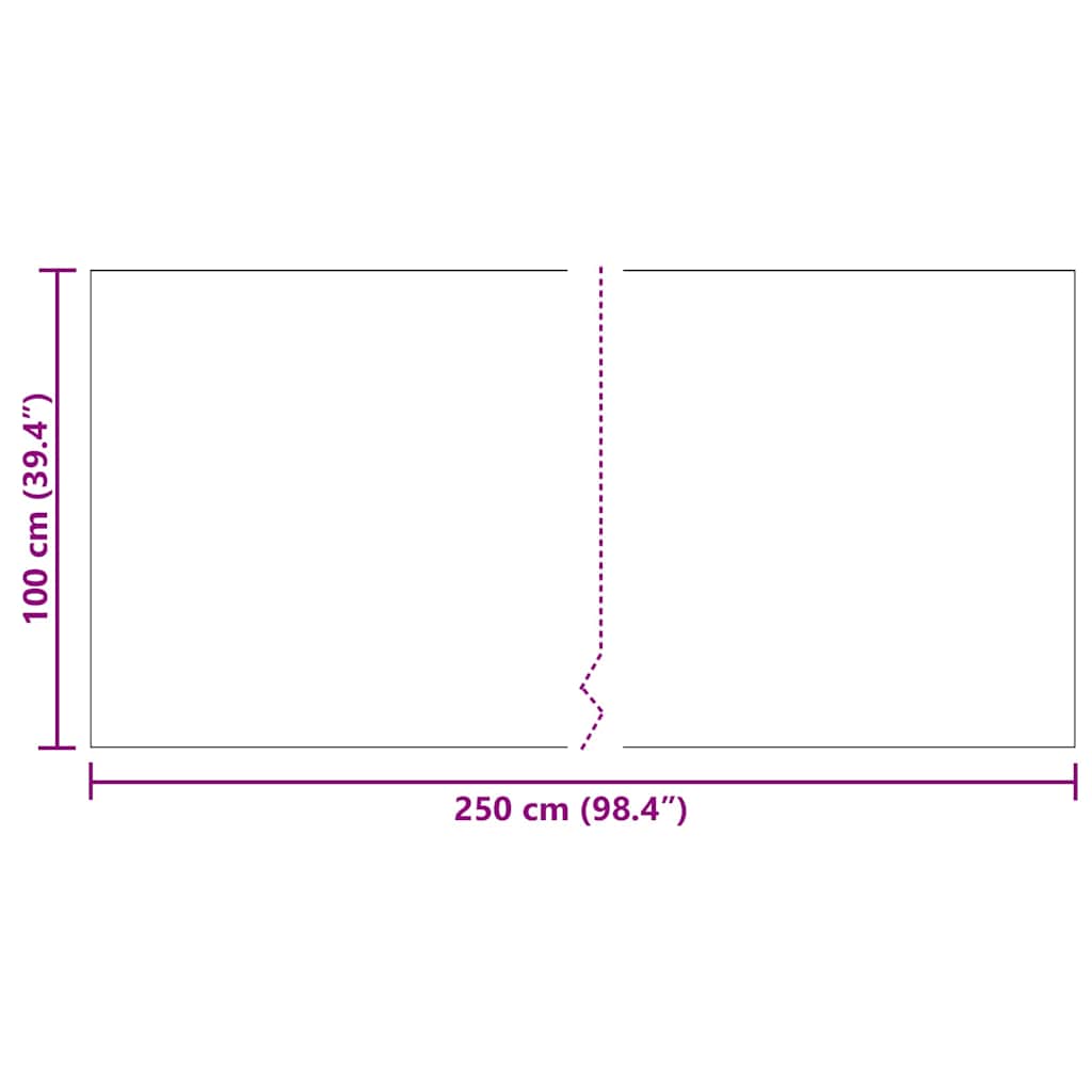 Teppichläufer Hellgrau 100 x 250 cm Stoff