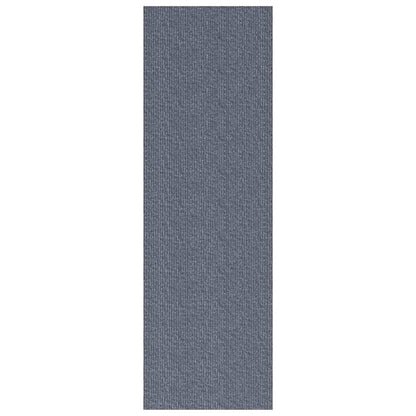 Teppichläufer Hellgrau 100 x 250 cm Stoff