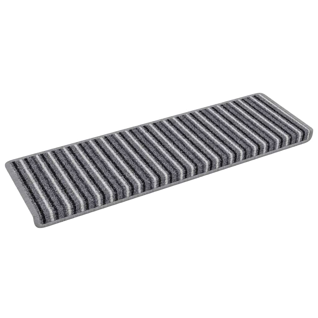 Selbstklebende Treppenschoner 15 pcs Grau 65 x 21 x 4 cm