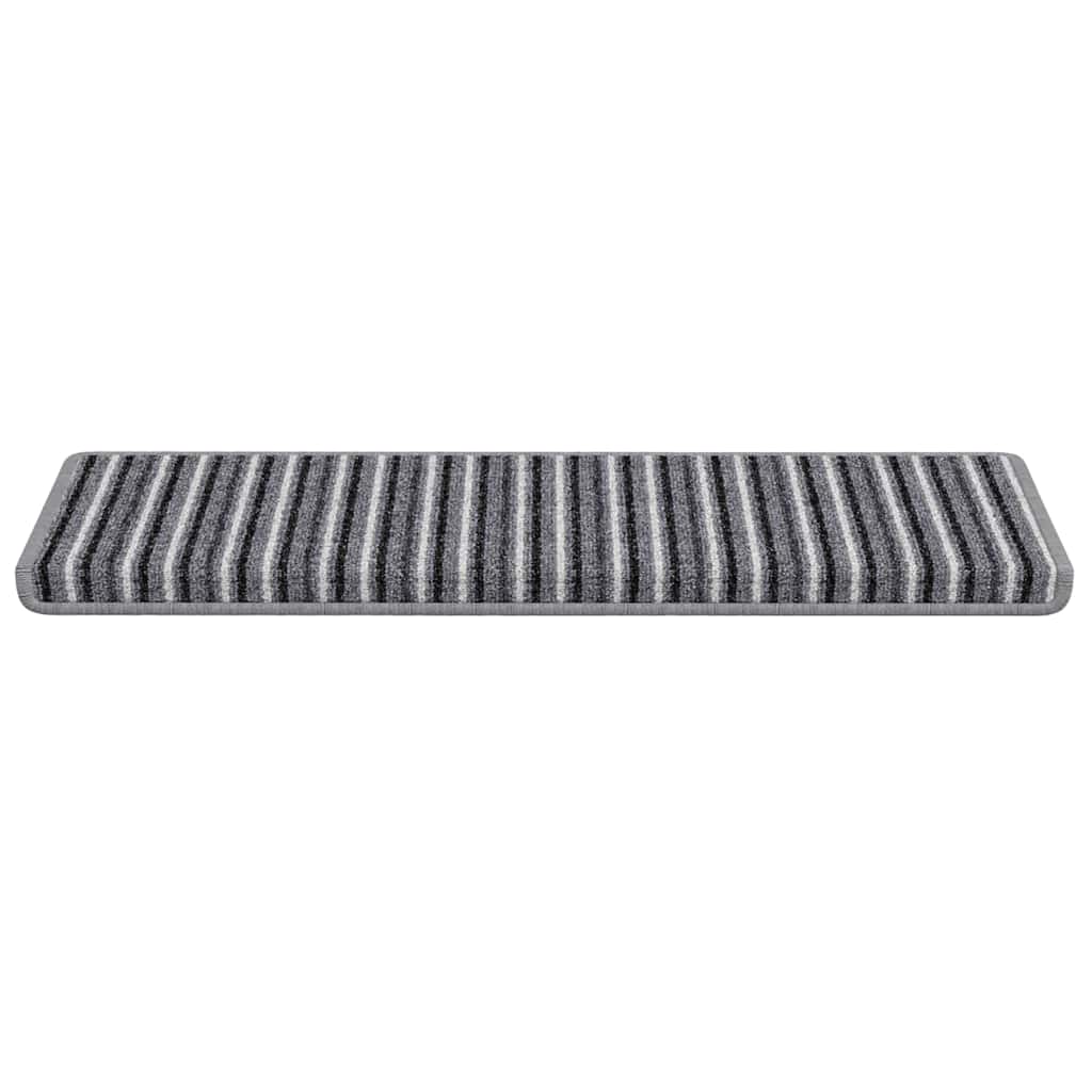 Selbstklebende Treppenschoner 15 pcs Grau 65 x 21 x 4 cm