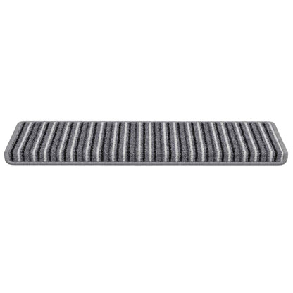 Selbstklebende Treppenschoner 15 pcs Grau 65 x 21 x 4 cm
