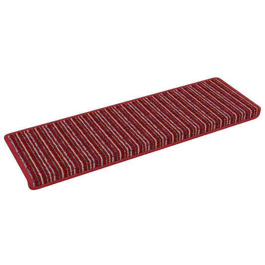 Selbstklebende Treppenschoner 15 pcs Rot 65 x 21 x 4 cm
