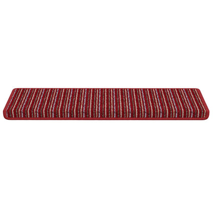 Selbstklebende Treppenschoner 15 pcs Rot 65 x 21 x 4 cm