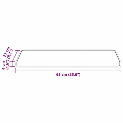 Selbstklebende Treppenschoner 15 pcs Rot 65 x 21 x 4 cm