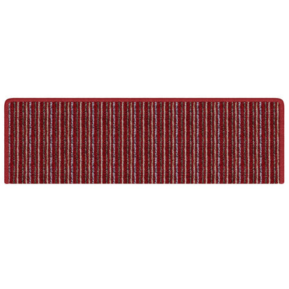 Selbstklebende Treppenschoner 15 pcs Rot 65 x 21 x 4 cm