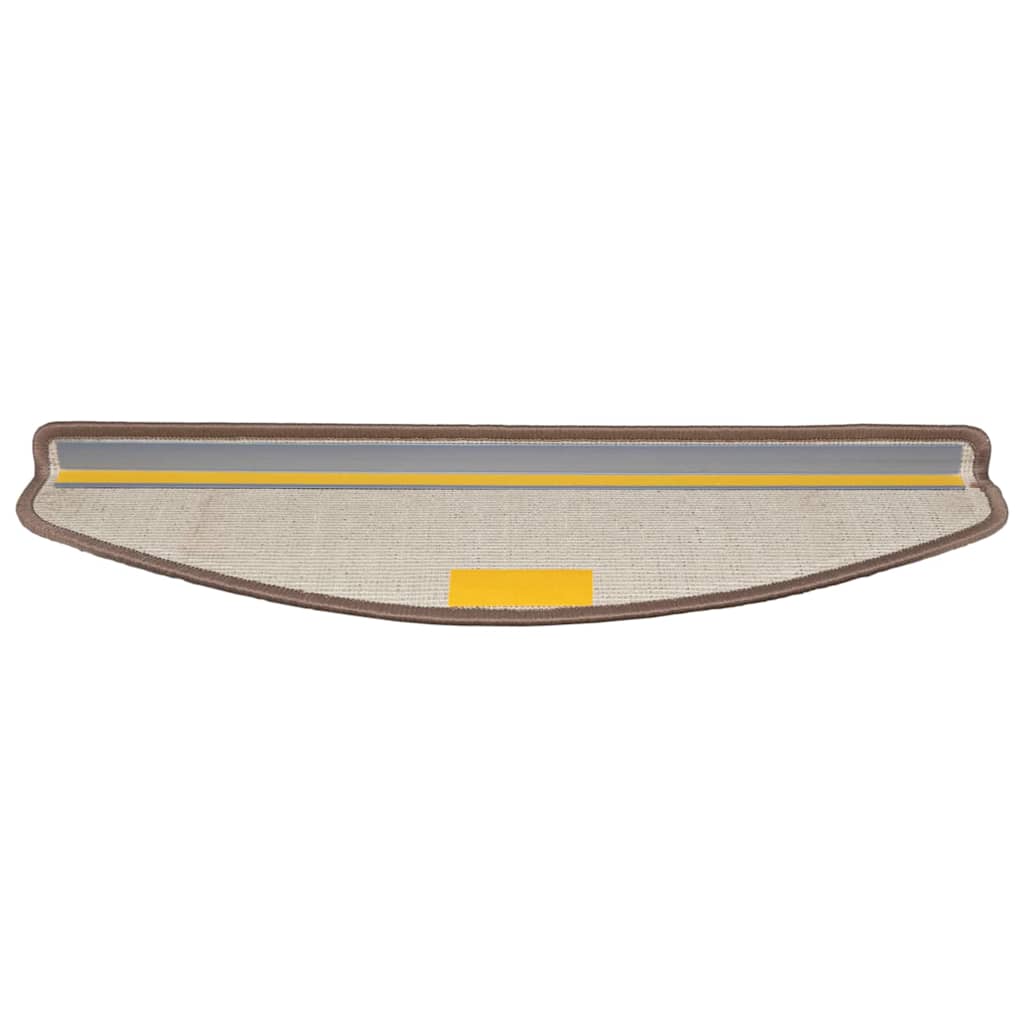 Selbstklebende Treppenschoner 15 pcs Braun 65 x 21 x 4 cm