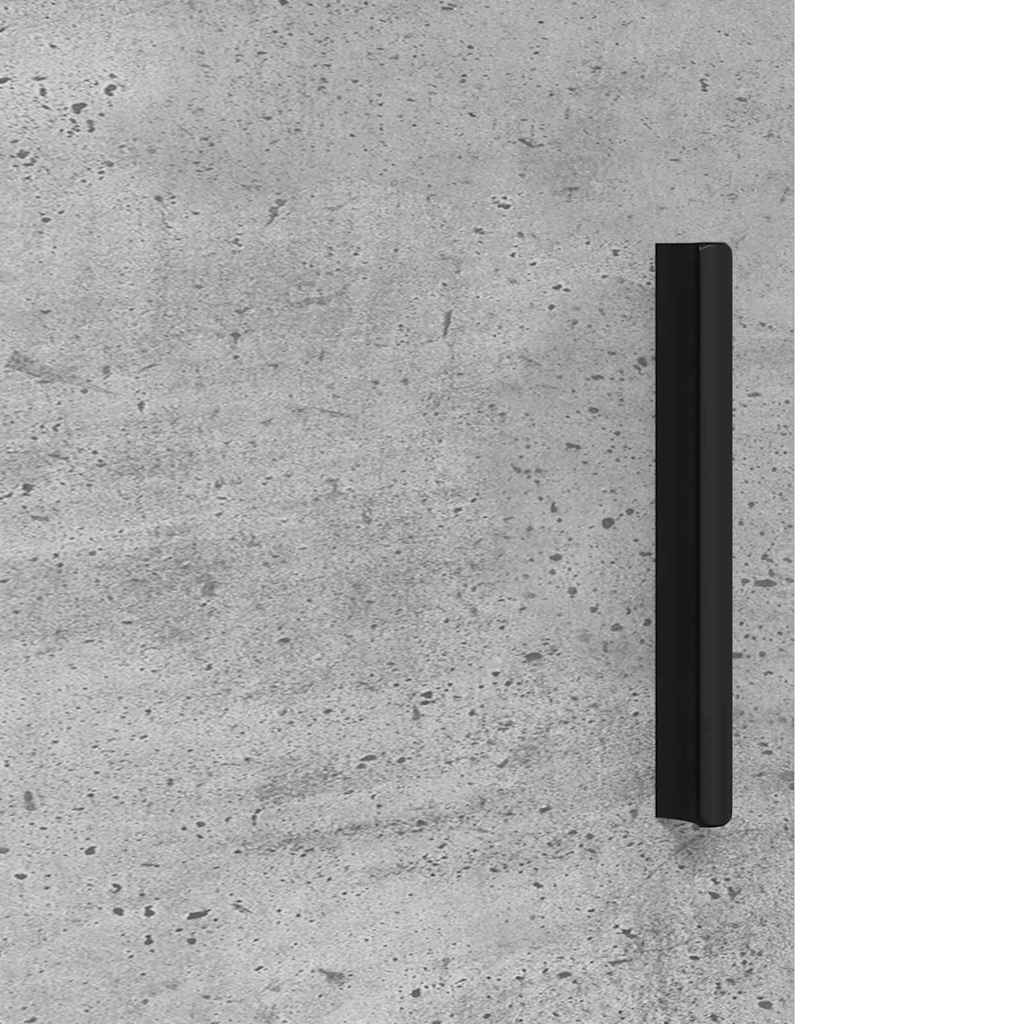 Badezimmermöbel Set Wandmontiert 3 pcs Betongrau Holzwerkstoff